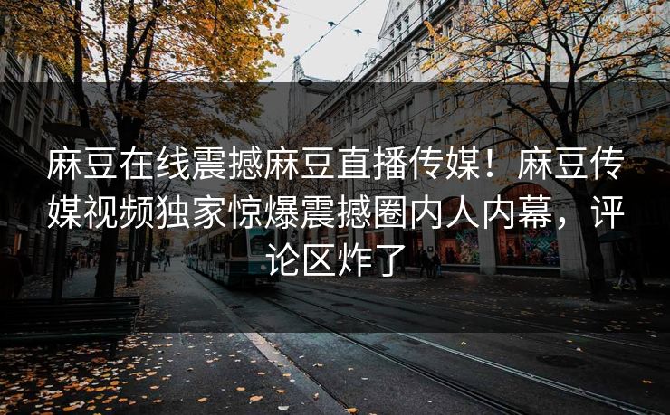 麻豆在线震撼麻豆直播传媒！麻豆传媒视频独家惊爆震撼圈内人内幕，评论区炸了